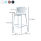 Contemporary Metal Plastic Barstools Bristol Bar Stool with Low Back and Footrest Clearhalo 'Bar Furniture' 'Bar Stools' 'bar_stools' 'furn' 'furn_bar_stools' 'furniture_bar_stools' 'Kitchen & Dining Furniture' 'kitchen&dining_furn' 'kitchen' 'kitchen_furn' Furniture' 4493259