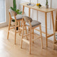 Modern Armless Backrest Counter Stool Wood Bar Stool with Cushion for Kitchen Clearhalo 'Bar Furniture' 'Bar Stools' 'bar_stools' 'furn' 'furn_bar_stools' 'furniture_bar_stools' 'Kitchen & Dining Furniture' 'kitchen&dining_furn' 'kitchen' 'kitchen_furn' Furniture' 4493264