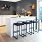 Contemporary Metal Bar Stools Indoor Barstool with Cushion and Low Back for Kitchen Clearhalo 'Bar Furniture' 'Bar Stools' 'bar_stools' 'furn' 'furn_bar_stools' 'furniture_bar_stools' 'Kitchen & Dining Furniture' 'kitchen&dining_furn' 'kitchen' 'kitchen_furn' Furniture' 4493330