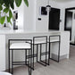 Contemporary Metal Bar Stools Indoor Barstool with Cushion and Low Back for Kitchen Clearhalo 'Bar Furniture' 'Bar Stools' 'bar_stools' 'furn' 'furn_bar_stools' 'furniture_bar_stools' 'Kitchen & Dining Furniture' 'kitchen&dining_furn' 'kitchen' 'kitchen_furn' Furniture' 4493349