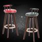 Contemporary Solid Wood Leather Barstool Indoor Bar Stool with Low Back for Kitchen Clearhalo 'Bar Furniture' 'Bar Stools' 'bar_stools' 'furn' 'furn_bar_stools' 'furniture_bar_stools' 'Kitchen & Dining Furniture' 'kitchen&dining_furn' 'kitchen' 'kitchen_furn' Furniture' 4493359