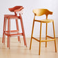 Scandinavia Style Bar-stool Plastic Legs Square Seat Barstool with Low Back for Kitchen Clearhalo 'Bar Furniture' 'Bar Stools' 'bar_stools' 'furn' 'furn_bar_stools' 'furniture_bar_stools' 'Kitchen & Dining Furniture' 'kitchen&dining_furn' 'kitchen' 'kitchen_furn' Furniture' 4493429