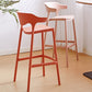Scandinavia Style Bar-stool Plastic Legs Square Seat Barstool with Low Back for Kitchen Clearhalo 'Bar Furniture' 'Bar Stools' 'bar_stools' 'furn' 'furn_bar_stools' 'furniture_bar_stools' 'Kitchen & Dining Furniture' 'kitchen&dining_furn' 'kitchen' 'kitchen_furn' Furniture' 4493443