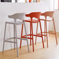 Scandinavia Style Bar-stool Plastic Legs Square Seat Barstool with Low Back for Kitchen Clearhalo 'Bar Furniture' 'Bar Stools' 'bar_stools' 'furn' 'furn_bar_stools' 'furniture_bar_stools' 'Kitchen & Dining Furniture' 'kitchen&dining_furn' 'kitchen' 'kitchen_furn' Furniture' 4493450