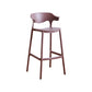 Scandinavia Style Bar-stool Plastic Legs Square Seat Barstool with Low Back for Kitchen Coffee 1 Piece Bar Stool(30"H) Clearhalo 'Bar Furniture' 'Bar Stools' 'bar_stools' 'furn' 'furn_bar_stools' 'furniture_bar_stools' 'Kitchen & Dining Furniture' 'kitchen&dining_furn' 'kitchen' 'kitchen_furn' Furniture' 4493456