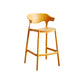 Scandinavia Style Bar-stool Plastic Legs Square Seat Barstool with Low Back for Kitchen Ginger 1 Piece Counter Stool(26"H) Clearhalo 'Bar Furniture' 'Bar Stools' 'bar_stools' 'furn' 'furn_bar_stools' 'furniture_bar_stools' 'Kitchen & Dining Furniture' 'kitchen&dining_furn' 'kitchen' 'kitchen_furn' Furniture' 4493462