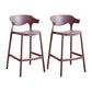 Scandinavia Style Bar-stool Plastic Legs Square Seat Barstool with Low Back for Kitchen Coffee 2 Piece Set Counter Stool(26"H) Clearhalo 'Bar Furniture' 'Bar Stools' 'bar_stools' 'furn' 'furn_bar_stools' 'furniture_bar_stools' 'Kitchen & Dining Furniture' 'kitchen&dining_furn' 'kitchen' 'kitchen_furn' Furniture' 4493489