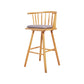 Contemporary Solid Wood Barstools Indoor Bar Stool with Low Back and Wooden Footrest Grey Natural 1 Piece Clearhalo 'Bar Furniture' 'Bar Stools' 'bar_stools' 'furn' 'furn_bar_stools' 'furniture_bar_stools' 'Kitchen & Dining Furniture' 'kitchen&dining_furn' 'kitchen' 'kitchen_furn' Furniture' 4493499