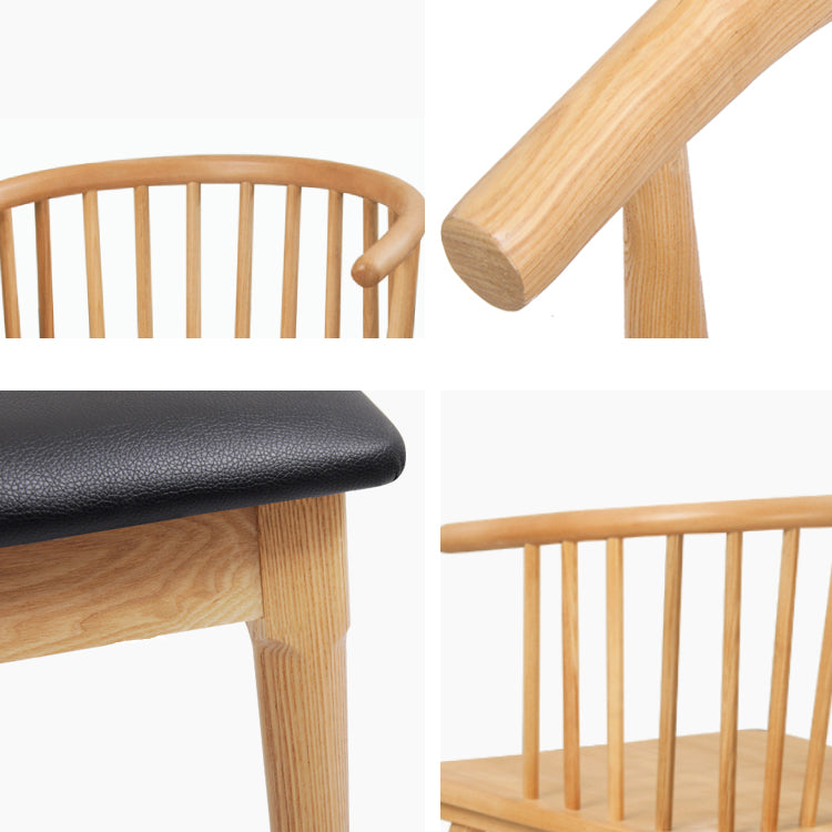 Contemporary Solid Wood Barstools Indoor Bar Stool with Low Back and Wooden Footrest Clearhalo 'Bar Furniture' 'Bar Stools' 'bar_stools' 'furn' 'furn_bar_stools' 'furniture_bar_stools' 'Kitchen & Dining Furniture' 'kitchen&dining_furn' 'kitchen' 'kitchen_furn' Furniture' 4493500