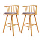 Contemporary Solid Wood Barstools Indoor Bar Stool with Low Back and Wooden Footrest Grey Natural 2 Piece Set Clearhalo 'Bar Furniture' 'Bar Stools' 'bar_stools' 'furn' 'furn_bar_stools' 'furniture_bar_stools' 'Kitchen & Dining Furniture' 'kitchen&dining_furn' 'kitchen' 'kitchen_furn' Furniture' 4493502