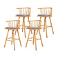 Contemporary Solid Wood Barstools Indoor Bar Stool with Low Back and Wooden Footrest Grey Natural 4 Piece Set Clearhalo 'Bar Furniture' 'Bar Stools' 'bar_stools' 'furn' 'furn_bar_stools' 'furniture_bar_stools' 'Kitchen & Dining Furniture' 'kitchen&dining_furn' 'kitchen' 'kitchen_furn' Furniture' 4493503