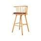 Contemporary Solid Wood Barstools Indoor Bar Stool with Low Back and Wooden Footrest Light Coffee Natural 1 Piece Clearhalo 'Bar Furniture' 'Bar Stools' 'bar_stools' 'furn' 'furn_bar_stools' 'furniture_bar_stools' 'Kitchen & Dining Furniture' 'kitchen&dining_furn' 'kitchen' 'kitchen_furn' Furniture' 4493505