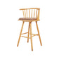 Contemporary Solid Wood Barstools Indoor Bar Stool with Low Back and Wooden Footrest Coffee Natural 1 Piece Clearhalo 'Bar Furniture' 'Bar Stools' 'bar_stools' 'furn' 'furn_bar_stools' 'furniture_bar_stools' 'Kitchen & Dining Furniture' 'kitchen&dining_furn' 'kitchen' 'kitchen_furn' Furniture' 4493526