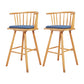 Contemporary Solid Wood Barstools Indoor Bar Stool with Low Back and Wooden Footrest Blue Natural 2 Piece Set Clearhalo 'Bar Furniture' 'Bar Stools' 'bar_stools' 'furn' 'furn_bar_stools' 'furniture_bar_stools' 'Kitchen & Dining Furniture' 'kitchen&dining_furn' 'kitchen' 'kitchen_furn' Furniture' 4493530