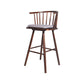 Contemporary Solid Wood Barstools Indoor Bar Stool with Low Back and Wooden Footrest Grey Brown 1 Piece Clearhalo 'Bar Furniture' 'Bar Stools' 'bar_stools' 'furn' 'furn_bar_stools' 'furniture_bar_stools' 'Kitchen & Dining Furniture' 'kitchen&dining_furn' 'kitchen' 'kitchen_furn' Furniture' 4493532