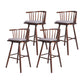 Contemporary Solid Wood Barstools Indoor Bar Stool with Low Back and Wooden Footrest Grey Brown 4 Piece Set Clearhalo 'Bar Furniture' 'Bar Stools' 'bar_stools' 'furn' 'furn_bar_stools' 'furniture_bar_stools' 'Kitchen & Dining Furniture' 'kitchen&dining_furn' 'kitchen' 'kitchen_furn' Furniture' 4493534