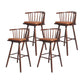 Contemporary Solid Wood Barstools Indoor Bar Stool with Low Back and Wooden Footrest Light Coffee Brown 4 Piece Set Clearhalo 'Bar Furniture' 'Bar Stools' 'bar_stools' 'furn' 'furn_bar_stools' 'furniture_bar_stools' 'Kitchen & Dining Furniture' 'kitchen&dining_furn' 'kitchen' 'kitchen_furn' Furniture' 4493543