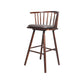 Contemporary Solid Wood Barstools Indoor Bar Stool with Low Back and Wooden Footrest Gray-White Brown 1 Piece Clearhalo 'Bar Furniture' 'Bar Stools' 'bar_stools' 'furn' 'furn_bar_stools' 'furniture_bar_stools' 'Kitchen & Dining Furniture' 'kitchen&dining_furn' 'kitchen' 'kitchen_furn' Furniture' 4493544