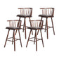 Contemporary Solid Wood Barstools Indoor Bar Stool with Low Back and Wooden Footrest Gray-White Brown 4 Piece Set Clearhalo 'Bar Furniture' 'Bar Stools' 'bar_stools' 'furn' 'furn_bar_stools' 'furniture_bar_stools' 'Kitchen & Dining Furniture' 'kitchen&dining_furn' 'kitchen' 'kitchen_furn' Furniture' 4493546