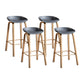 Scandinavian Style Bar-stool Metal Legs Counter Stool with Plastic Seat (set of 4) Grey 4 Piece Set Clearhalo 'Bar Furniture' 'Bar Stools' 'bar_stools' 'furn' 'furn_bar_stools' 'furniture_bar_stools' 'Kitchen & Dining Furniture' 'kitchen&dining_furn' 'kitchen' 'kitchen_furn' Furniture' 4493552