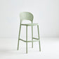 Nordic Plastic Stackable Counter Stools Macron Colorful Indoor Bar Stool with Plastic Seat Green 1 Piece Clearhalo 'Bar Furniture' 'Bar Stools' 'bar_stools' 'furn' 'furn_bar_stools' 'furniture_bar_stools' 'Kitchen & Dining Furniture' 'kitchen&dining_furn' 'kitchen' 'kitchen_furn' Furniture' 4493629