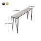 Modern Marble Pub Table with Rectangle Table Top Legs Table - 42" H Clearhalo 'Bar Furniture' 'Bar Tables' 'bar_tables' 'furn' 'furn_bar_tables' 'Furniture' 'furniture_bar_tables' 'Kitchen & Dining Furniture' 4493859
