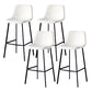 Industrial Style Bar-stool Bucket Seat Metal Legs for Kitchen Bar White Black 4 Piece Set Clearhalo 'Bar Furniture' 'Bar Stools' 'bar_stools' 'furn' 'furn_bar_stools' 'furniture_bar_stools' 'Kitchen & Dining Furniture' 'kitchen&dining_furn' 'kitchen' 'kitchen_furn' Furniture' 4493934