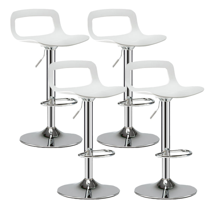 Industrial Style Bar-stool PP Seat with Swivel for Kitchen Bar 4 Piece Set Clearhalo 'Bar Furniture' 'Bar Stools' 'bar_stools' 'furn' 'furn_bar_stools' 'furniture_bar_stools' 'Kitchen & Dining Furniture' 'kitchen&dining_furn' 'kitchen' 'kitchen_furn' Furniture' 4497672