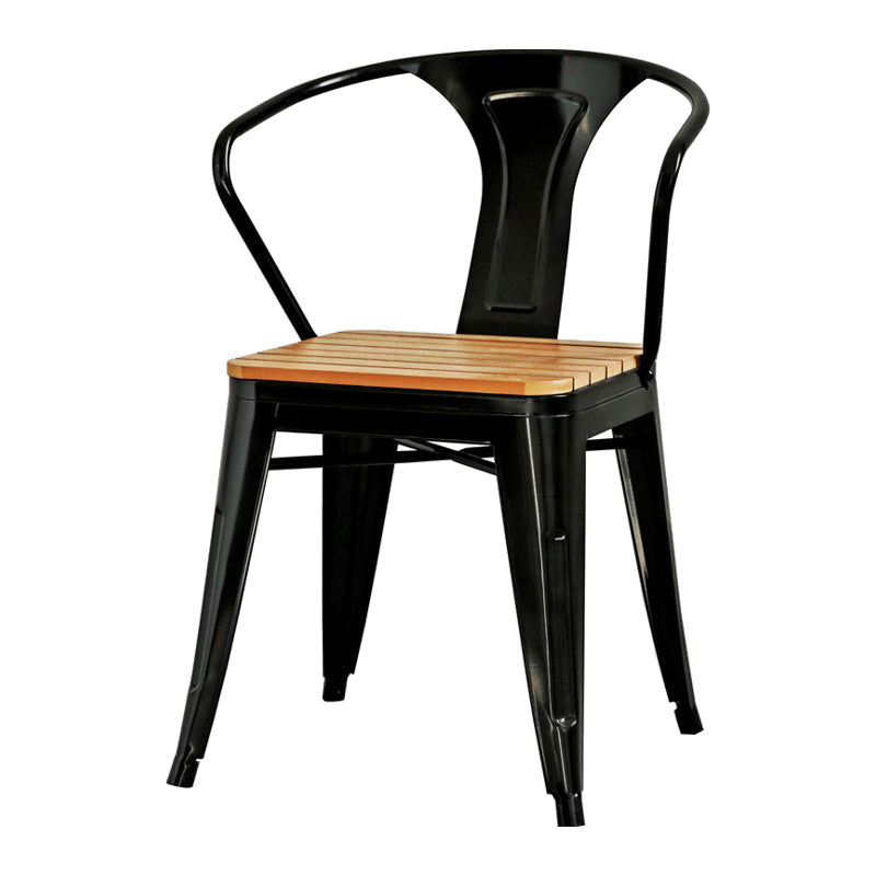 1/3/5 Pcs Metal Industrial Dinette Set with Manufactured Wood Table Dining Set 1 Black Chair Clearhalo 'Dining Room Sets' 'Dining Tables & Seating' 'dining_room_set' 'furn' 'furn_dining_room_set' 'Furniture' 'furniture_dining_room_set' 'Kitchen & Dining Furniture' 'kitchen&dining_furn' 'kitchen' 4497834