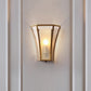 Gold Finish Geometric Wall Lamp Traditional Metal and Hand Blown Glass 1 Bulb Wall Light Sconce Clearhalo 'Wall Lamps & Sconces' 'Wall Lights' Lighting' 45