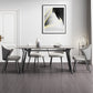 Rectangle Shape Industrial Style Table Sintered Stone Fixed Table for Home Use Gray 59.1"L x 31.5"W x 29.5"H Without Chairs Clearhalo ' dining_table' 'Dining Tables & Seating' 'Dining Tables' 'furn' 'furn_dining_table' 'Furniture' 'furniture_dining_table' 'Kitchen & Dining Furniture' 'kitchen&dining_furn' 'kitchen' 'kitchen_dining_table' 4501743
