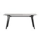Rectangle Shape Industrial Style Table Sintered Stone Fixed Table for Home Use White Without Chairs Clearhalo ' dining_table' 'Dining Tables & Seating' 'Dining Tables' 'furn' 'furn_dining_table' 'Furniture' 'furniture_dining_table' 'Kitchen & Dining Furniture' 'kitchen&dining_furn' 'kitchen' 'kitchen_dining_table' 4501745
