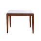 Square Marble Dining Table Industrial Style 4 Legs Table for Dining Room Brown 35.4"L x 35.4"W x 29.5"H Without Chairs Clearhalo ' dining_table' 'Dining Tables & Seating' 'Dining Tables' 'furn' 'furn_dining_table' 'Furniture' 'furniture_dining_table' 'Kitchen & Dining Furniture' 'kitchen&dining_furn' 'kitchen' 'kitchen_dining_table' 4501761