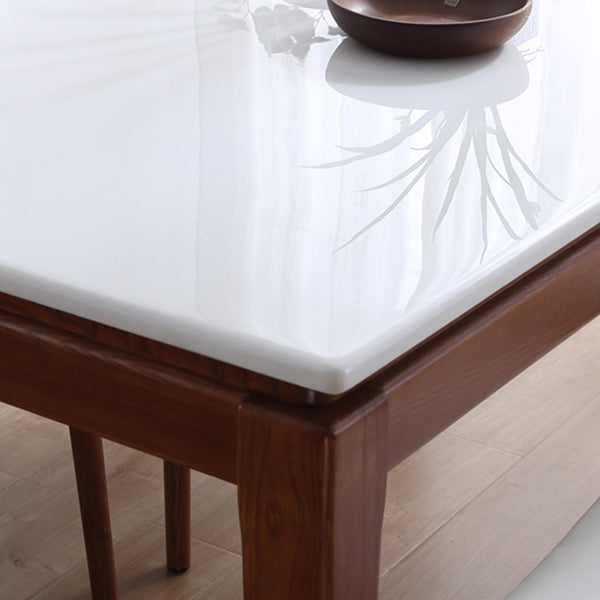 Square Marble Dining Table Industrial Style 4 Legs Table for Dining Room Clearhalo ' dining_table' 'Dining Tables & Seating' 'Dining Tables' 'furn' 'furn_dining_table' 'Furniture' 'furniture_dining_table' 'Kitchen & Dining Furniture' 'kitchen&dining_furn' 'kitchen' 'kitchen_dining_table' 4501762