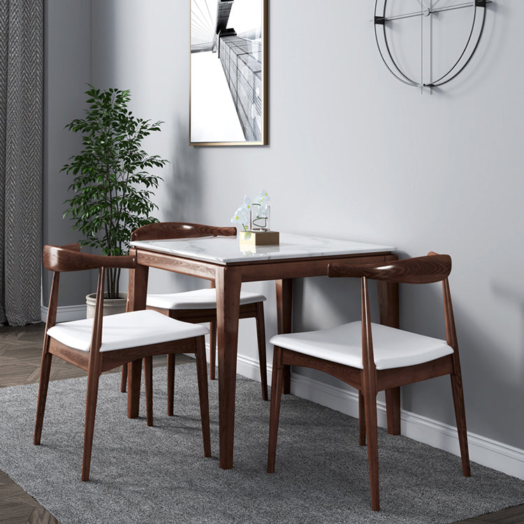 Square Marble Dining Table Industrial Style 4 Legs Table for Dining Room Clearhalo ' dining_table' 'Dining Tables & Seating' 'Dining Tables' 'furn' 'furn_dining_table' 'Furniture' 'furniture_dining_table' 'Kitchen & Dining Furniture' 'kitchen&dining_furn' 'kitchen' 'kitchen_dining_table' 4501767