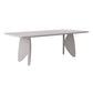 Modern Solid Wood Table for Restaurant Rectangle Dining Table with 4 Legs Grey Without Chairs Clearhalo ' dining_table' 'Dining Tables & Seating' 'Dining Tables' 'furn' 'furn_dining_table' 'Furniture' 'furniture_dining_table' 'Kitchen & Dining Furniture' 'kitchen&dining_furn' 'kitchen' 'kitchen_dining_table' 4501775