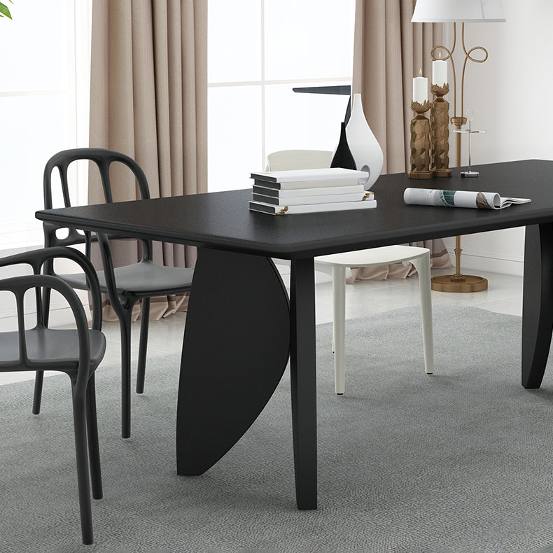 Modern Solid Wood Table for Restaurant Rectangle Dining Table with 4 Legs Clearhalo ' dining_table' 'Dining Tables & Seating' 'Dining Tables' 'furn' 'furn_dining_table' 'Furniture' 'furniture_dining_table' 'Kitchen & Dining Furniture' 'kitchen&dining_furn' 'kitchen' 'kitchen_dining_table' 4501778