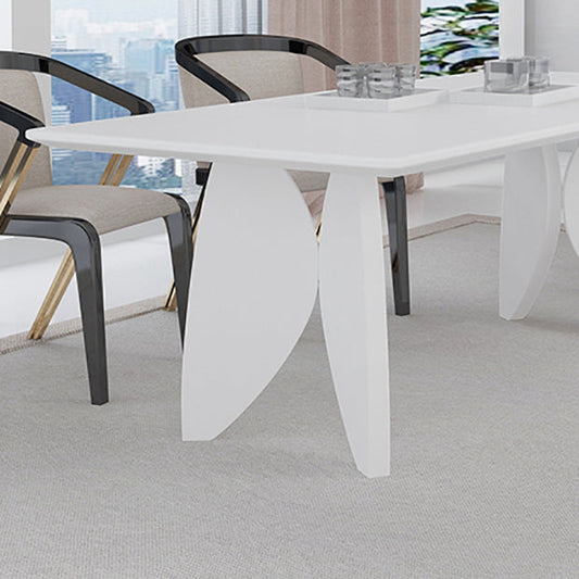 Modern Solid Wood Table for Restaurant Rectangle Dining Table with 4 Legs Clearhalo ' dining_table' 'Dining Tables & Seating' 'Dining Tables' 'furn' 'furn_dining_table' 'Furniture' 'furniture_dining_table' 'Kitchen & Dining Furniture' 'kitchen&dining_furn' 'kitchen' 'kitchen_dining_table' 4501779