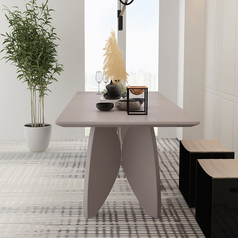 Modern Solid Wood Table for Restaurant Rectangle Dining Table with 4 Legs Clearhalo ' dining_table' 'Dining Tables & Seating' 'Dining Tables' 'furn' 'furn_dining_table' 'Furniture' 'furniture_dining_table' 'Kitchen & Dining Furniture' 'kitchen&dining_furn' 'kitchen' 'kitchen_dining_table' 4501782