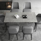 Rectangle Dining Site Table Simplicity Style Stone Furniture with 4-foot Gray Without Chairs Clearhalo ' dining_table' 'Dining Tables & Seating' 'Dining Tables' 'furn' 'furn_dining_table' 'Furniture' 'furniture_dining_table' 'Kitchen & Dining Furniture' 'kitchen&dining_furn' 'kitchen' 'kitchen_dining_table' 4501793