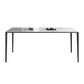 Rectangle Dining Site Table Simplicity Style Stone Furniture with 4-foot Clearhalo ' dining_table' 'Dining Tables & Seating' 'Dining Tables' 'furn' 'furn_dining_table' 'Furniture' 'furniture_dining_table' 'Kitchen & Dining Furniture' 'kitchen&dining_furn' 'kitchen' 'kitchen_dining_table' 4501797