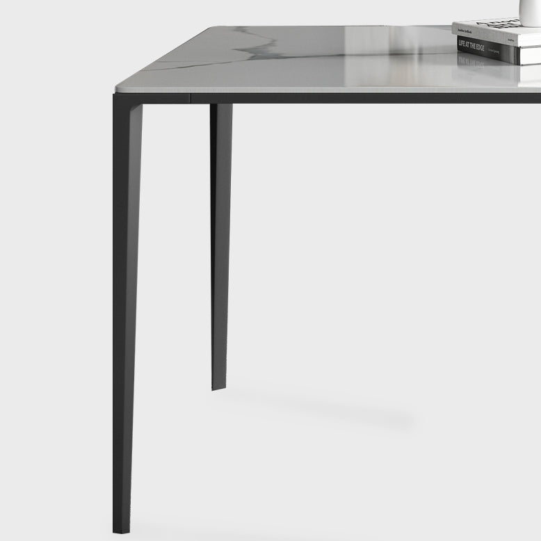 Rectangle Dining Site Table Simplicity Style Stone Furniture with 4-foot Clearhalo ' dining_table' 'Dining Tables & Seating' 'Dining Tables' 'furn' 'furn_dining_table' 'Furniture' 'furniture_dining_table' 'Kitchen & Dining Furniture' 'kitchen&dining_furn' 'kitchen' 'kitchen_dining_table' 4501798