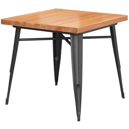 Solid Wood Dining Table Industrial 4 Legs Dining Table with Metal Base Without Chairs Clearhalo ' dining_table' 'Dining Tables & Seating' 'Dining Tables' 'furn' 'furn_dining_table' 'Furniture' 'furniture_dining_table' 'Kitchen & Dining Furniture' 'kitchen&dining_furn' 'kitchen' 'kitchen_dining_table' 4501814