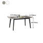 Industrial Style Dining Site Table Rectangle Stone Furniture with 4-foot Clearhalo ' dining_table' 'Dining Tables & Seating' 'Dining Tables' 'furn' 'furn_dining_table' 'Furniture' 'furniture_dining_table' 'Kitchen & Dining Furniture' 'kitchen&dining_furn' 'kitchen' 'kitchen_dining_table' 4501860
