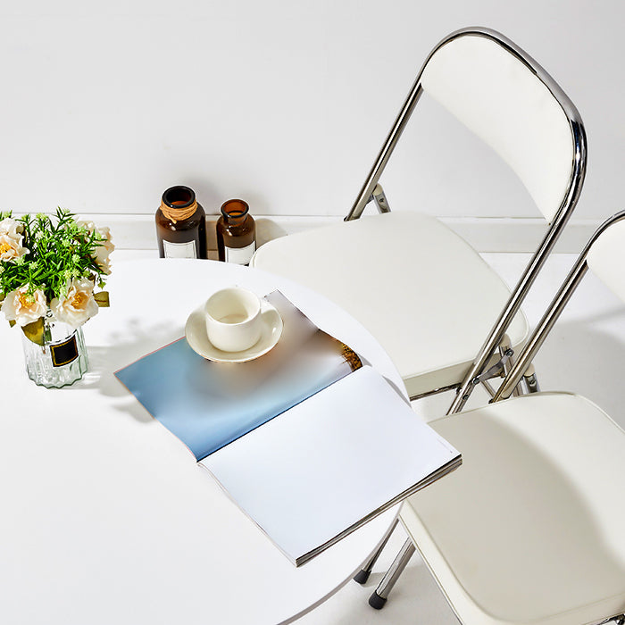Metal Modern Round Dining Table Wood Top Indoor Table with Tulip Base Clearhalo ' dining_table' 'Dining Tables & Seating' 'Dining Tables' 'furn' 'furn_dining_table' 'Furniture' 'furniture_dining_table' 'Kitchen & Dining Furniture' 'kitchen&dining_furn' 'kitchen' 'kitchen_dining_table' 4501866