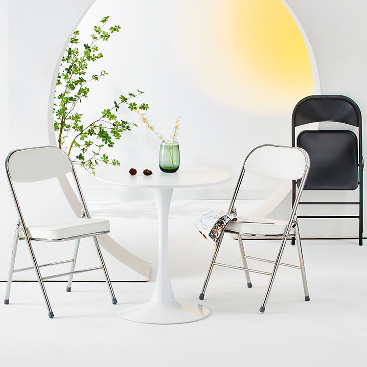 Metal Modern Round Dining Table Wood Top Indoor Table with Tulip Base Clearhalo ' dining_table' 'Dining Tables & Seating' 'Dining Tables' 'furn' 'furn_dining_table' 'Furniture' 'furniture_dining_table' 'Kitchen & Dining Furniture' 'kitchen&dining_furn' 'kitchen' 'kitchen_dining_table' 4501872