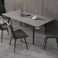 Metal Industrial Rectangle Dining Table Sintered Stone Top Table with Black Legs Clearhalo ' dining_table' 'Dining Tables & Seating' 'Dining Tables' 'furn' 'furn_dining_table' 'Furniture' 'furniture_dining_table' 'Kitchen & Dining Furniture' 'kitchen&dining_furn' 'kitchen' 'kitchen_dining_table' 4501884