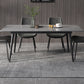 Metal Industrial Rectangle Dining Table Sintered Stone Top Table with Black Legs Clearhalo ' dining_table' 'Dining Tables & Seating' 'Dining Tables' 'furn' 'furn_dining_table' 'Furniture' 'furniture_dining_table' 'Kitchen & Dining Furniture' 'kitchen&dining_furn' 'kitchen' 'kitchen_dining_table' 4501886
