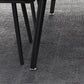 Metal Industrial Rectangle Dining Table Sintered Stone Top Table with Black Legs Clearhalo ' dining_table' 'Dining Tables & Seating' 'Dining Tables' 'furn' 'furn_dining_table' 'Furniture' 'furniture_dining_table' 'Kitchen & Dining Furniture' 'kitchen&dining_furn' 'kitchen' 'kitchen_dining_table' 4501887
