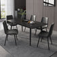 Metal Industrial Rectangle Dining Table Sintered Stone Top Table with Black Legs Clearhalo ' dining_table' 'Dining Tables & Seating' 'Dining Tables' 'furn' 'furn_dining_table' 'Furniture' 'furniture_dining_table' 'Kitchen & Dining Furniture' 'kitchen&dining_furn' 'kitchen' 'kitchen_dining_table' 4501890